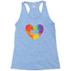 Lgbt Heart Racerback Tank