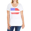 american flag we the people Ladies Curvy T-Shirt