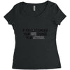 CHANGE YOUR ATTITUDE Women's Triblend Scoop T-shirt