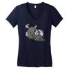 moosing block Women's V-Neck T-Shirt