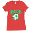 ireland soccer Ladies Fitted T-Shirt