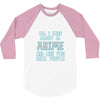 care about anime and two real people girls 3/4 Sleeve Shirt