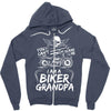 You Cant Scare Me I am Biker Grandpa Zipper Hoodie