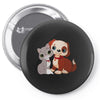 nice cat and dog Pin-back button