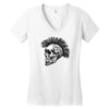 evil skull Women's V-Neck T-Shirt