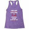 step kids white letter Racerback Tank