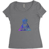 f o b Women's Triblend Scoop T-shirt