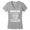 Super March Girl Women's V-Neck T-Shirt