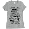 I Am A May Women Ladies Fitted T-Shirt