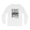 Born In January Long Sleeve Shirts