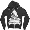 I Am Beagle Actually In A Very Commited Relationship Zipper Hoodie