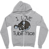 love tube mice Zipper Hoodie