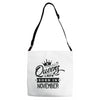 Queens Are Born In November Adjustable Strap Totes
