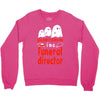 can't scare me halloween funeral direct Crewneck Sweatshirt