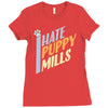 i hate puppy mills Ladies Fitted T-Shirt