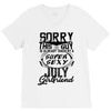 This Guy Is Taken By A Super Sexy July Girlfriend V-Neck Tee