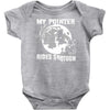 my pointer rides shotgun Baby Bodysuit