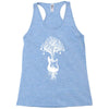 nature guitar white tree music banksy art Racerback Tank