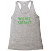 wicked smaht funny Racerback Tank