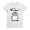i am in love with cats Ladies Fitted T-Shirt