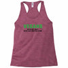 Vegans We're Not Crazy We're Just From The Future Racerback Tank