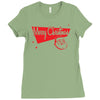 merry christmas santa claus Ladies Fitted T-Shirt