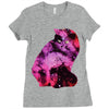 celestial cat Ladies Fitted T-Shirt