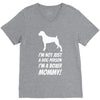 not just a dog person i'm a boxer mommy! V-Neck Tee