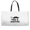i mustache you Weekender Totes