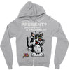 anxious cat Zipper Hoodie