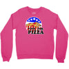vote for pizza Crewneck Sweatshirt