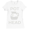pot head coffee lover Ladies Fitted T-Shirt