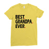 best grandpa ever Ladies Fitted T-Shirt