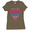Have No Fear Aunt Is Here Ladies Fitted T-Shirt