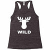 wild animal funny Racerback Tank
