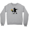 banksy flower Crewneck Sweatshirt