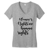 women's rights are human rights Women's V-Neck T-Shirt