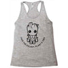 baby groot Racerback Tank
