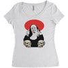 nun fuck Women's Triblend Scoop T-shirt