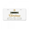 snow merry christmas License Plate