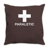 paraletic funny printed green top drinking booze party drunk Throw Pillow