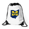 ohio for michigan Drawstring Bags