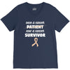 Once a Cancer Patient Now a Cancer Survivor V-Neck Tee