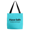 have faith in science and reason t shirt medium funny atheism religion Tote Bags