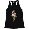 breast cancer flowers Racerback Tank