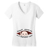 September Peeking Out Asian Baby Boy Women's V-Neck T-Shirt