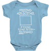 missing air guitar Baby Onesie