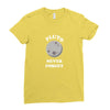 pluto Never Forget Ladies Fitted T-Shirt