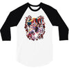 wicked jester skull 3/4 Sleeve Shirt