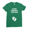 Extra Thankful This Year Ladies Fitted T-Shirt